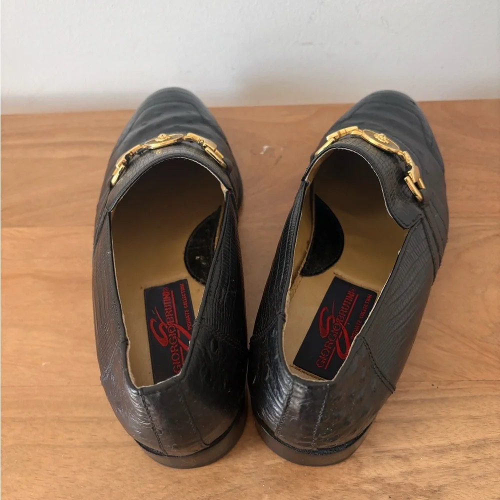 Giorgio Brutini Private Collection Genuine Snake Skin Loafers 9M
